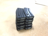 AR15 Magazines with BLACK Teflon Finish, Magpul ENHANCED Follower, 30 Round - BLACK-10 PACK