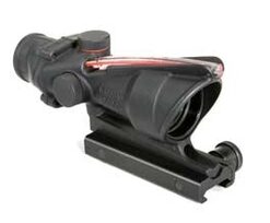 Trijicon TA31F ACOG 4x32 Scope with Red Chevron BAC Flattop Reticle – includes Flat Top Adapter